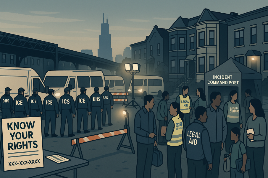 सिकागोमा आप्रवासी माथि धरपकडको तयारी